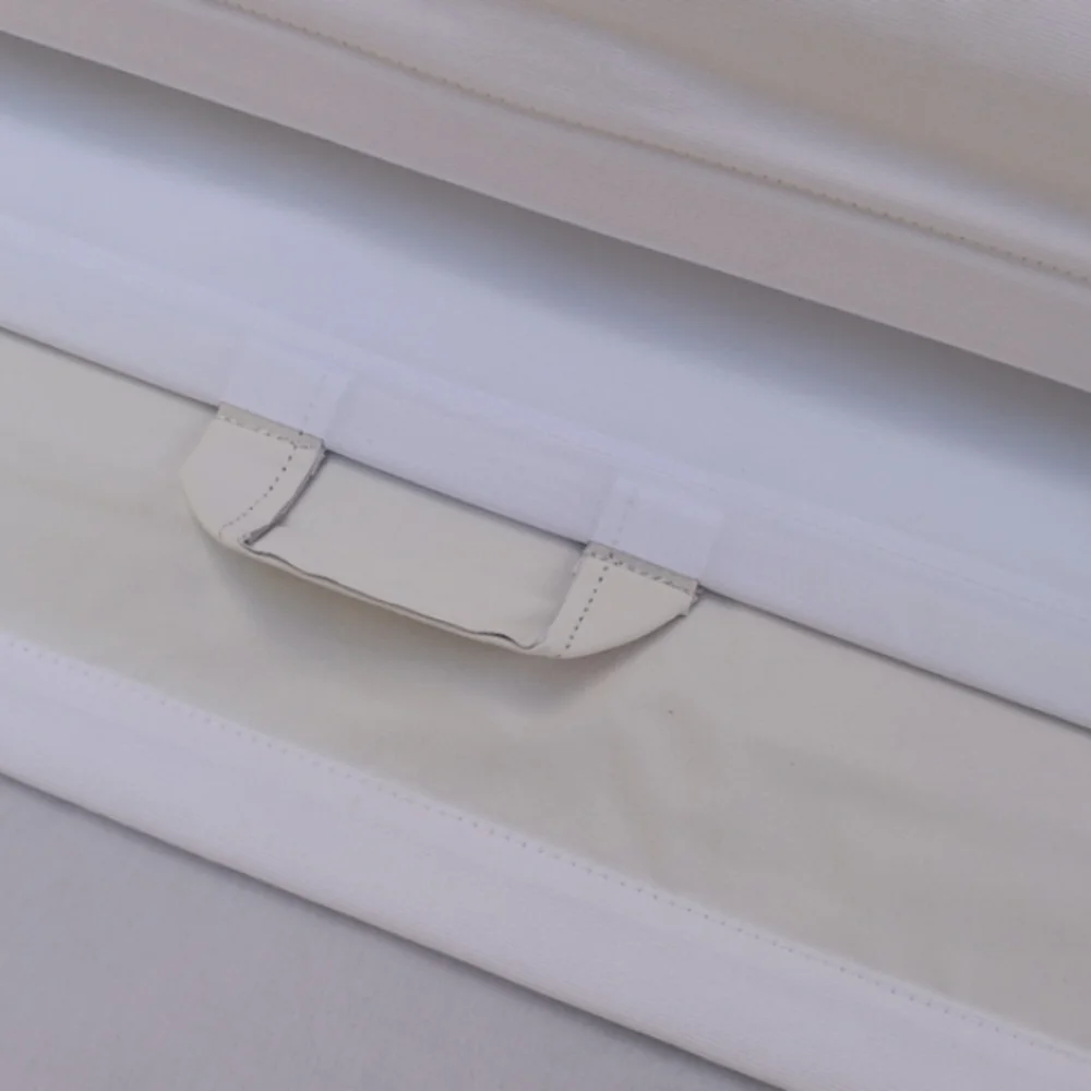 NEW Pottery Barn Grosgrain Cordless Roman Shade White/Ink 32